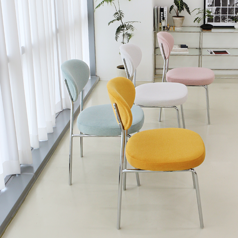 편한 테이블의자 패브릭 카페 인테리어 식탁 의자