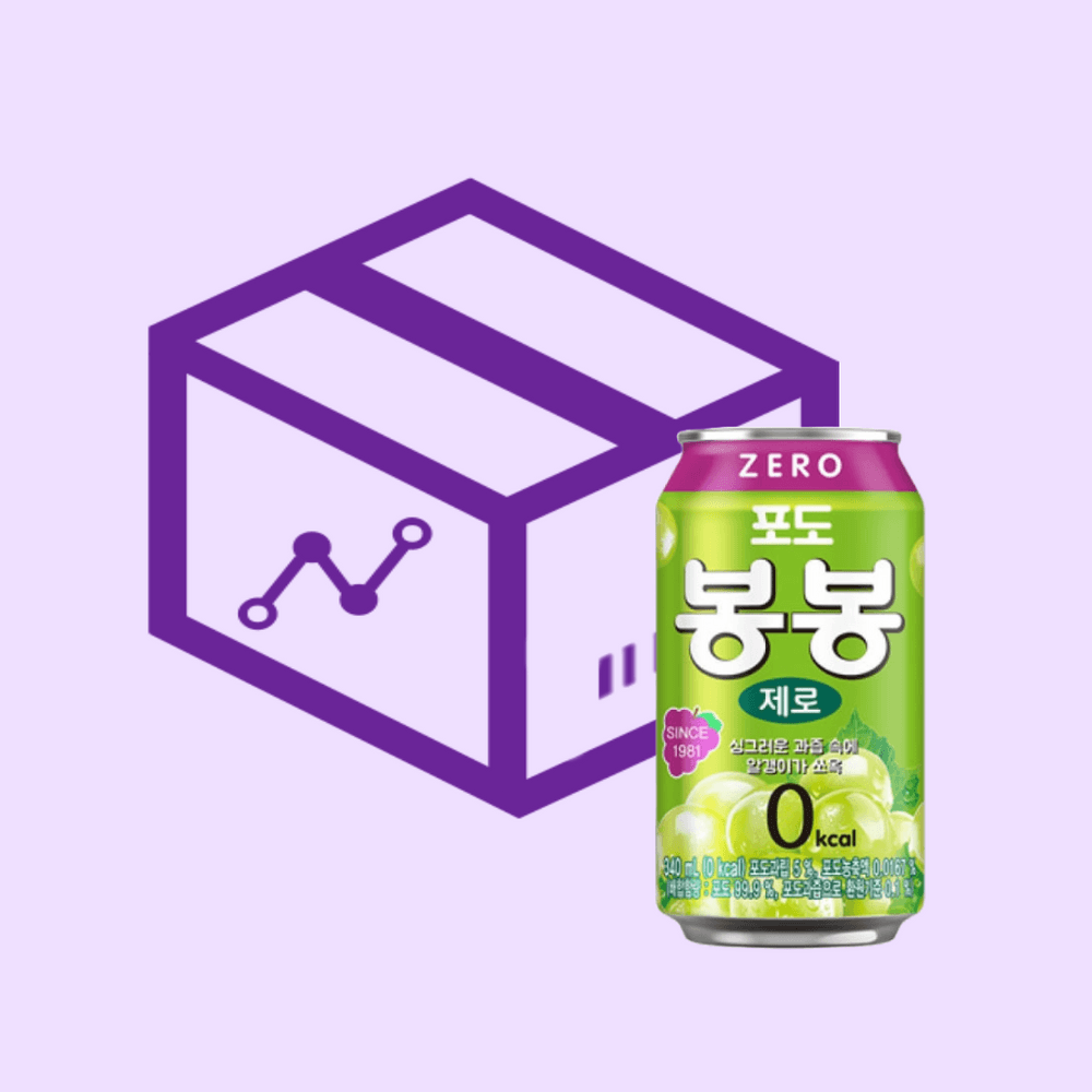 [소비기한 임박]봉봉 제로 과즙음료 유통기한임박 포도 340ml 24개입 : 일동상사