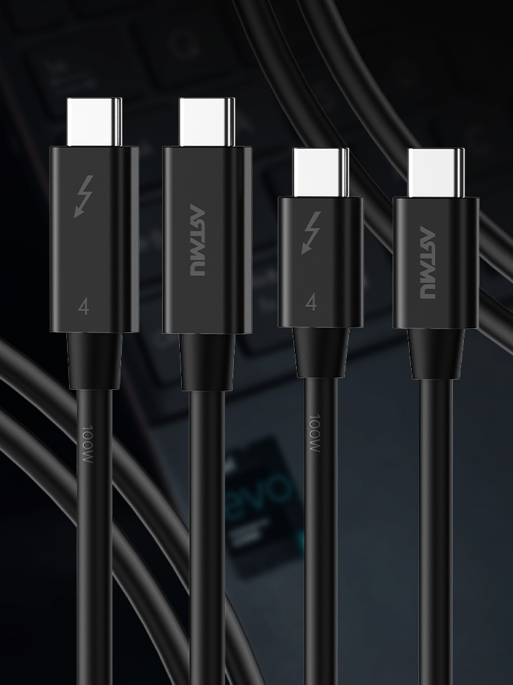 인텔 인증 썬더볼트4 100W 5A C타입 PD 케이블 1m - 상세 이미지 2