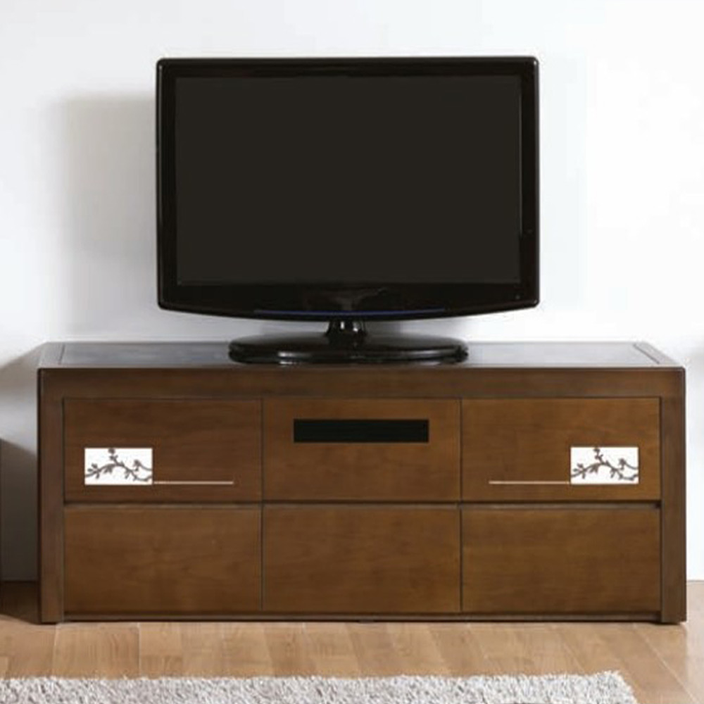 C119 천연무늬목 2단1500 거실장