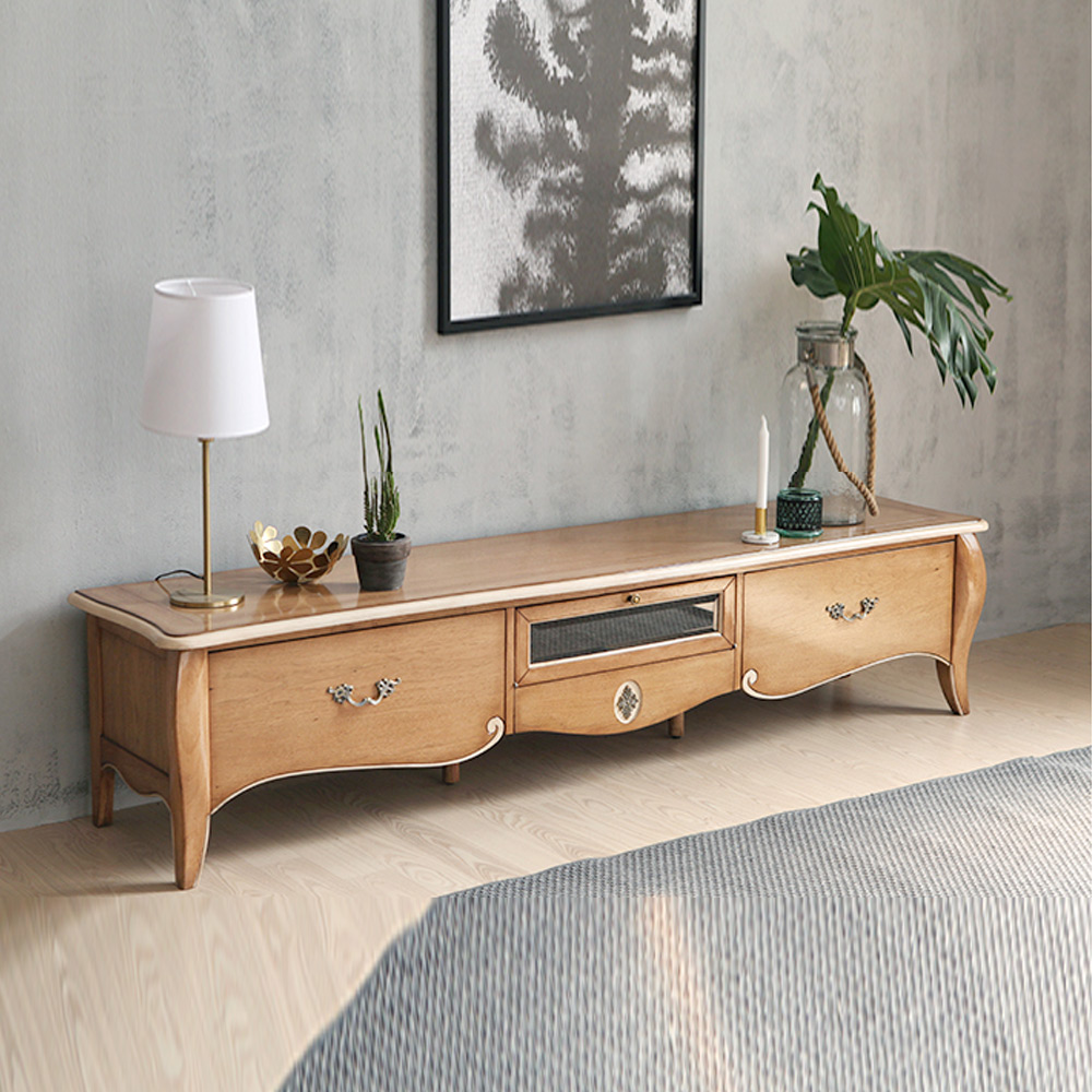 S3F 고무나무 원목 1800 거실장