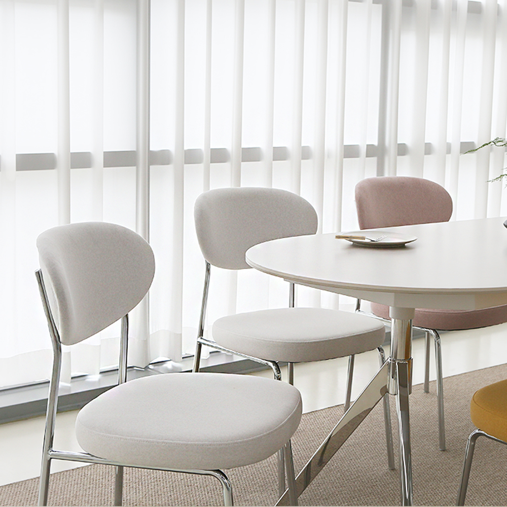 편한 로페 테이블의자 패브릭 카페 인테리어 식탁 의자