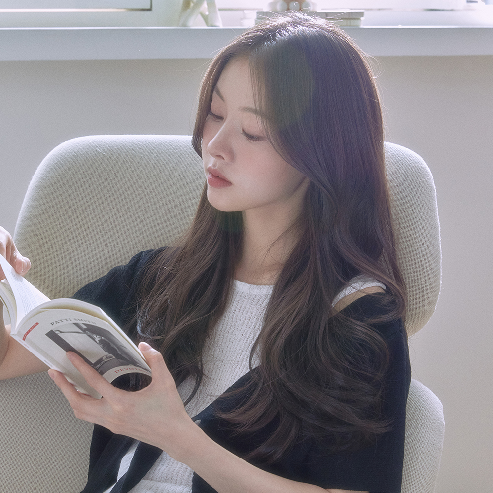 붙임머리 가발 헤어피스 루즈펌 V라인 4PCS 똑딱이 웨딩 하객 셀프 - 상세 이미지 3