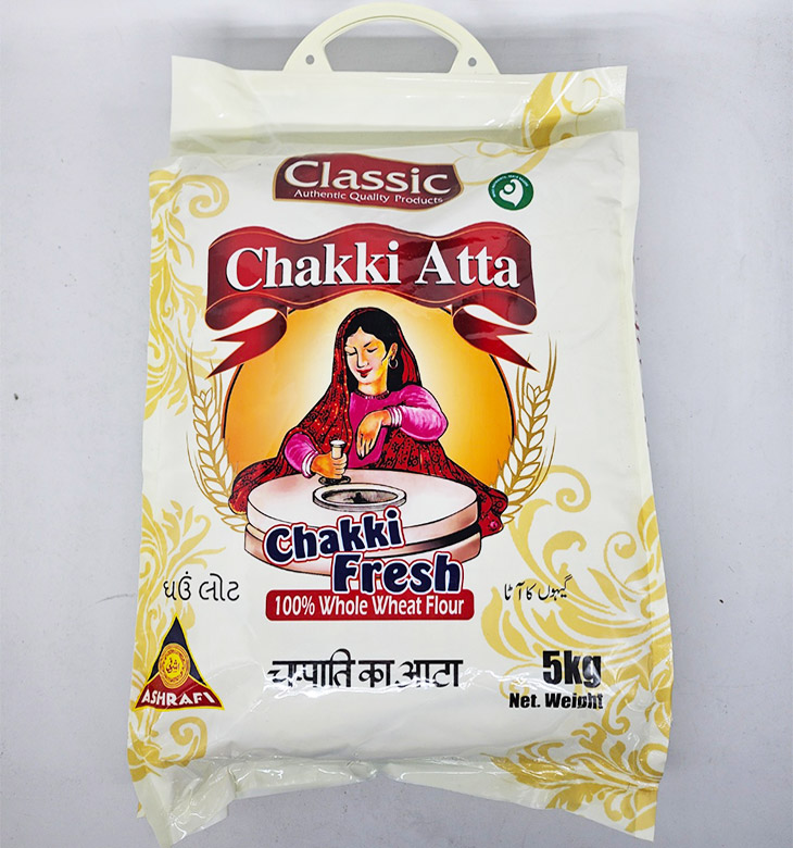 대용량 100% 통밀가루 5kg 차키 프레시 아따 밀가루 CHAKKI FRESH ATTA : 제이오션몰