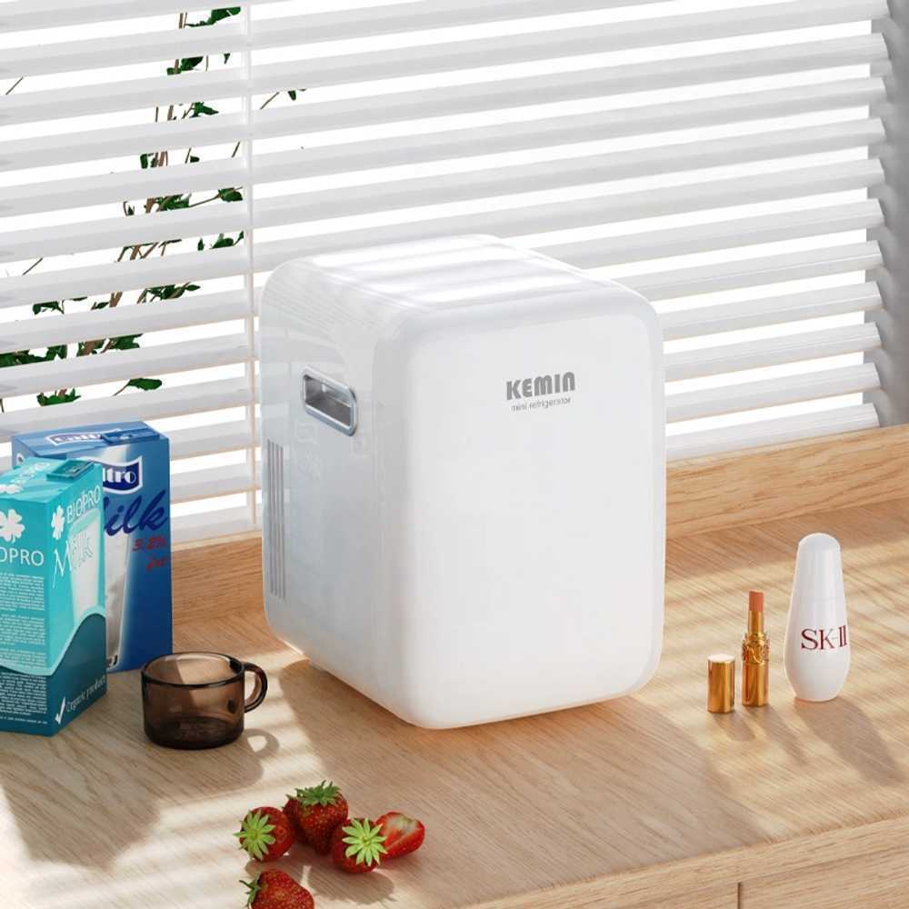 미니냉장고 복고 자취 휴대용 냉동 보관 술냉장고 10L Type-C 10W 흰색 - 상품 이미지