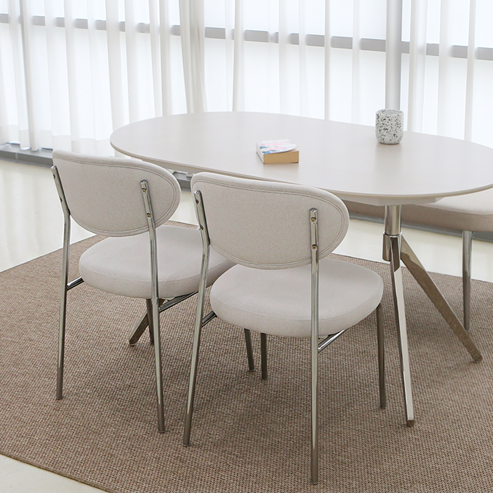 편한 로페 테이블의자 패브릭 카페 인테리어 식탁 의자