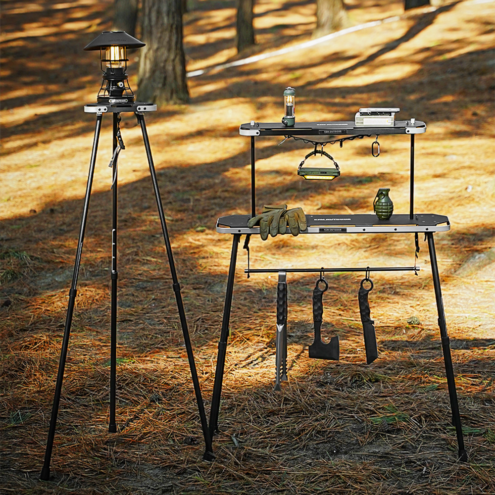 카즈미 원 테이블 컬렉션 IGT 캠핑테이블 높이조절 경량 버너 행어 선반 랜턴걸이