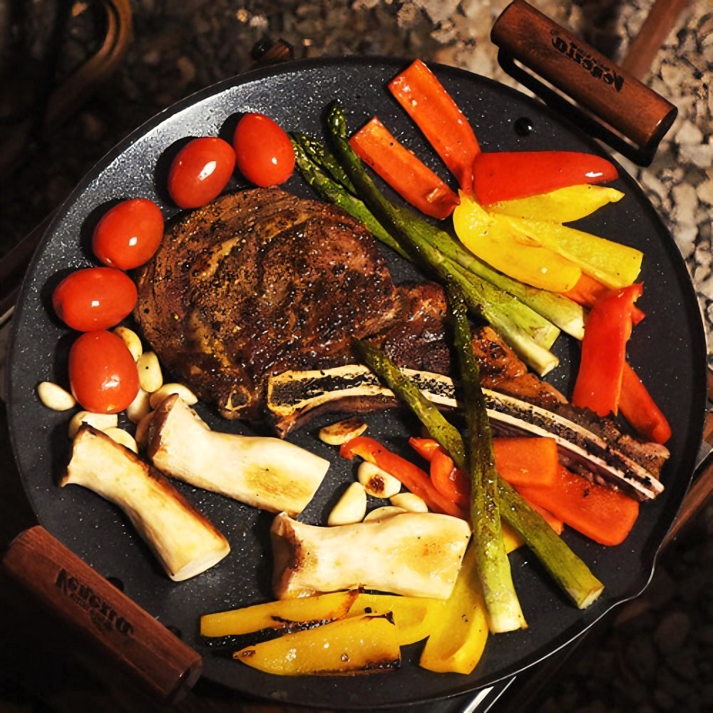 무쇠 그리들팬 주물 IH인덕션 고기불판 철판 가정용 불고기 삼겹살 손잡이 구이판 캠핑