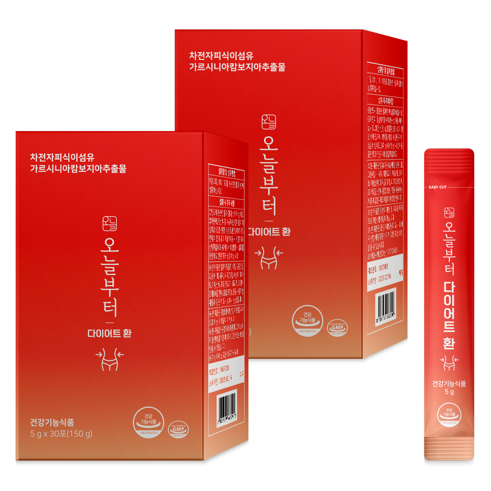 오늘부터 다이어트 환 차전자피 식이섬유 쾌변 30포, 2개 - 메인 이미지