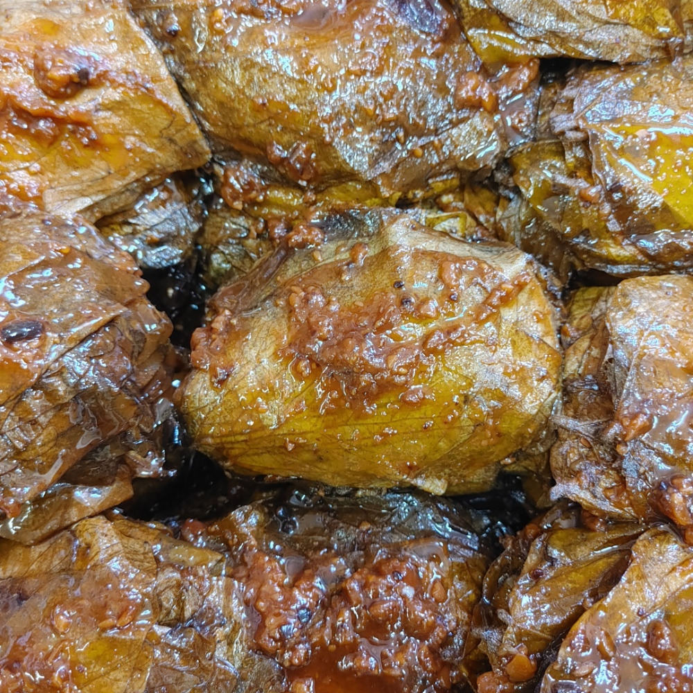 순창 장담아전통식품 밥반찬 부드러운 단풍콩잎 된장장아찌 500g - 상품 이미지
