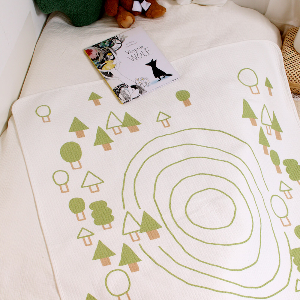 베이비앙 국내산 무형광 신생아 아기 유아 방수패드 실리콘 논슬립 방수요