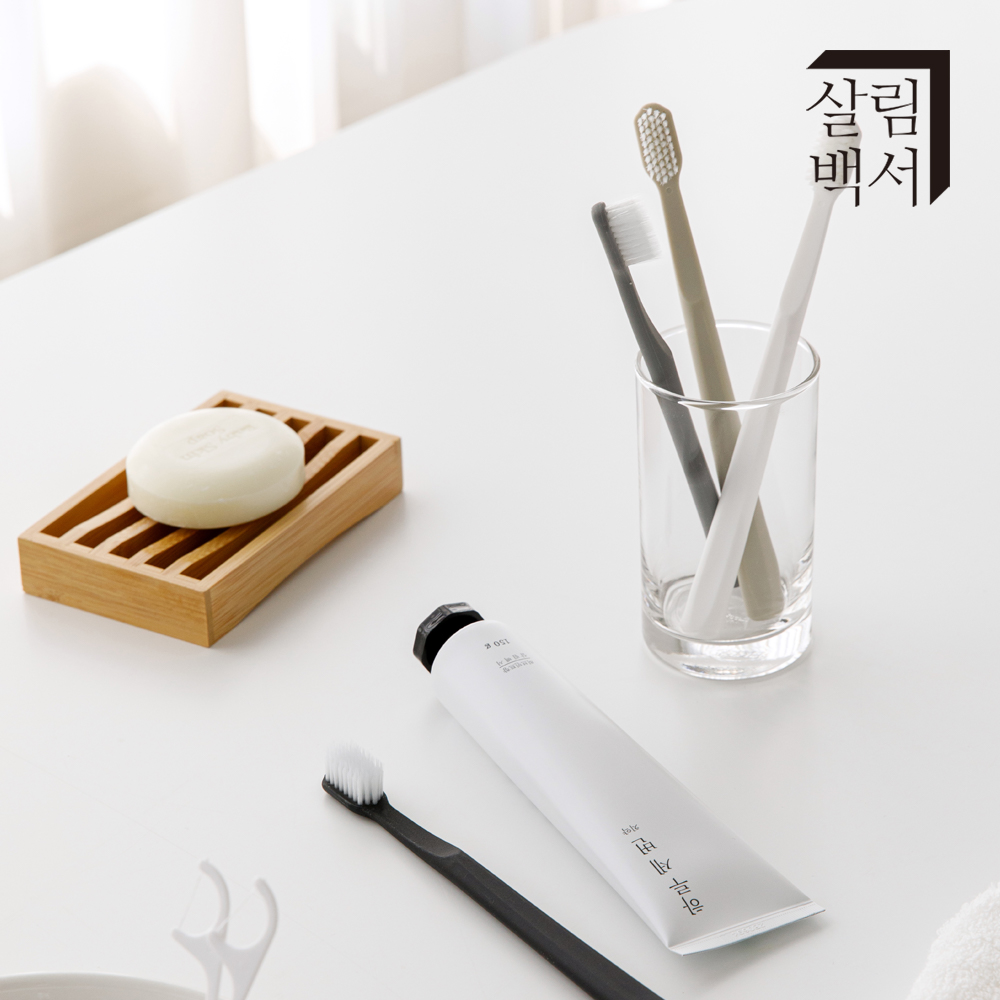 살림백서 미세모 딥클린 칫솔 20개입 초극세모 임산부 대용량 부드러운 어금니 이미지 2