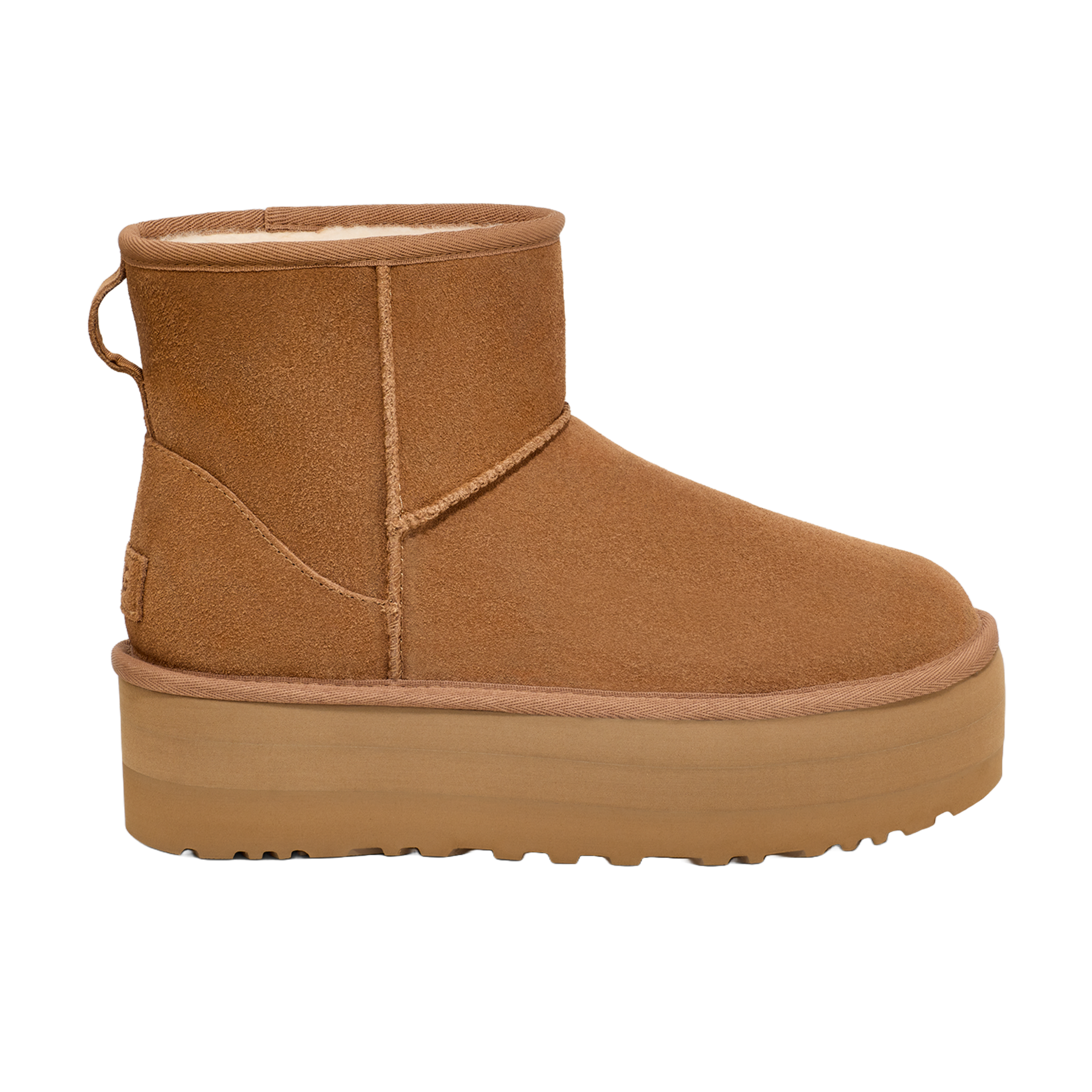 어그 클래식 미니 플랫폼 체스넛 블랙 여성 빅키즈 키높이 부츠 UGG 미국 - 상세 이미지 2