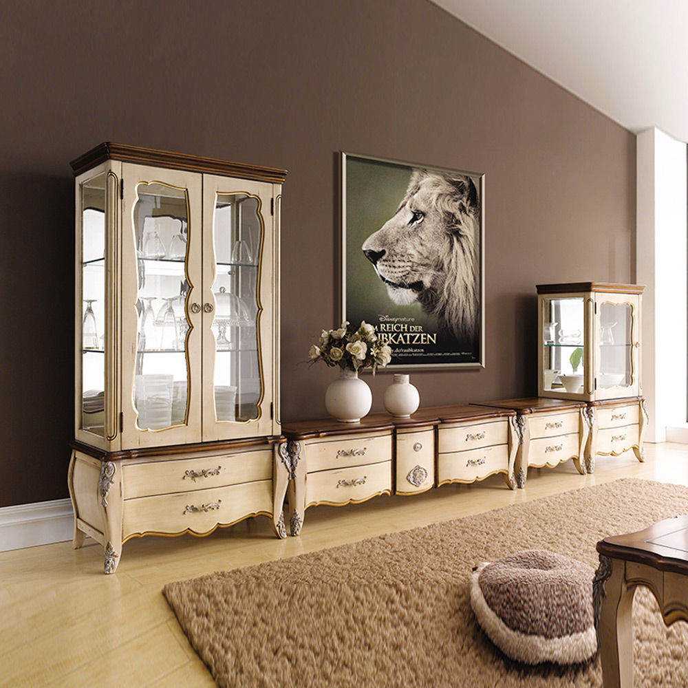 H9F 마호가니 원목 거실장세트