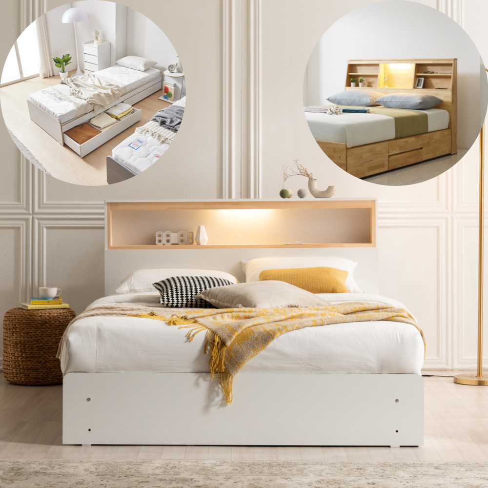 무헤드침대프레임 중학생 편백나무 청소년 엘리트원목침대 SS