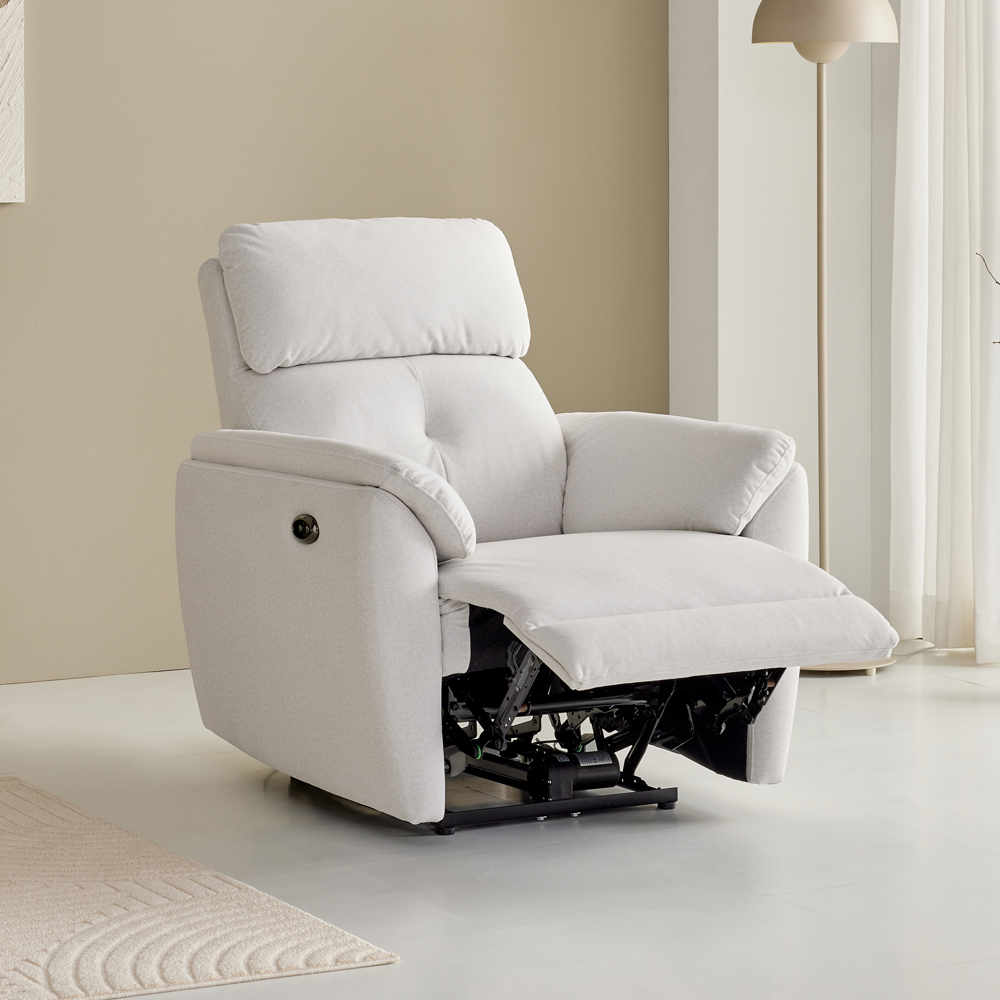 더뉴폼 헤이즐 패브릭 전동 1인용 리클라이너 소파