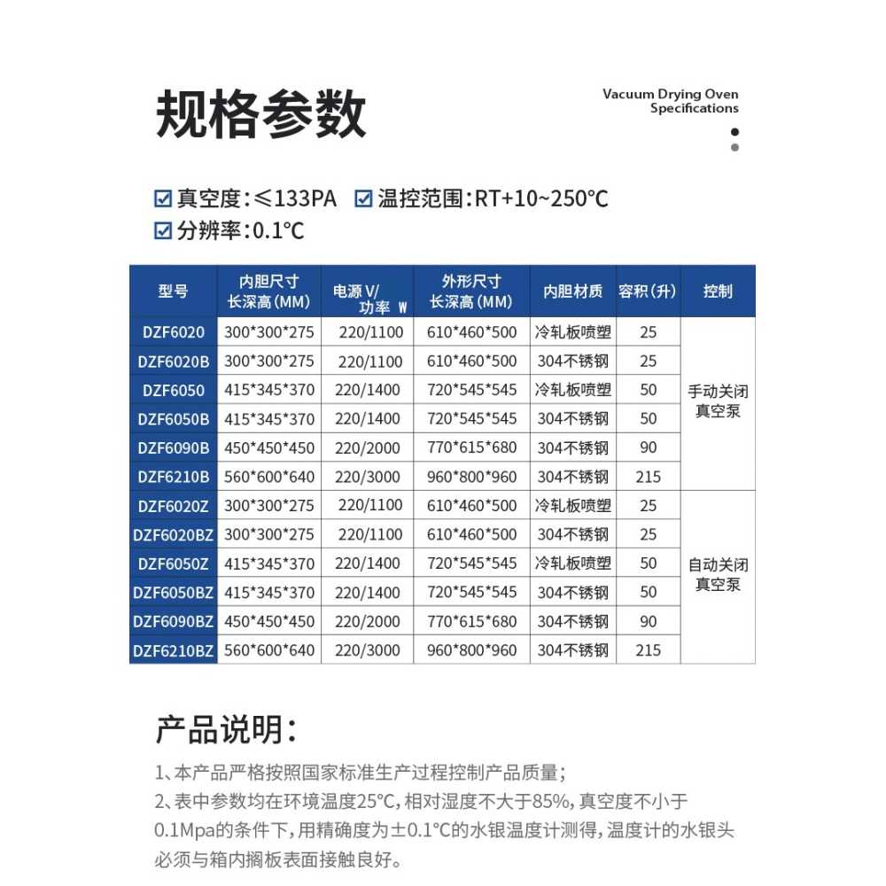 오븐 건조기 항온기 실험용 농업용 배양 발아 히팅기 dZF-6020 - 상세 이미지 4