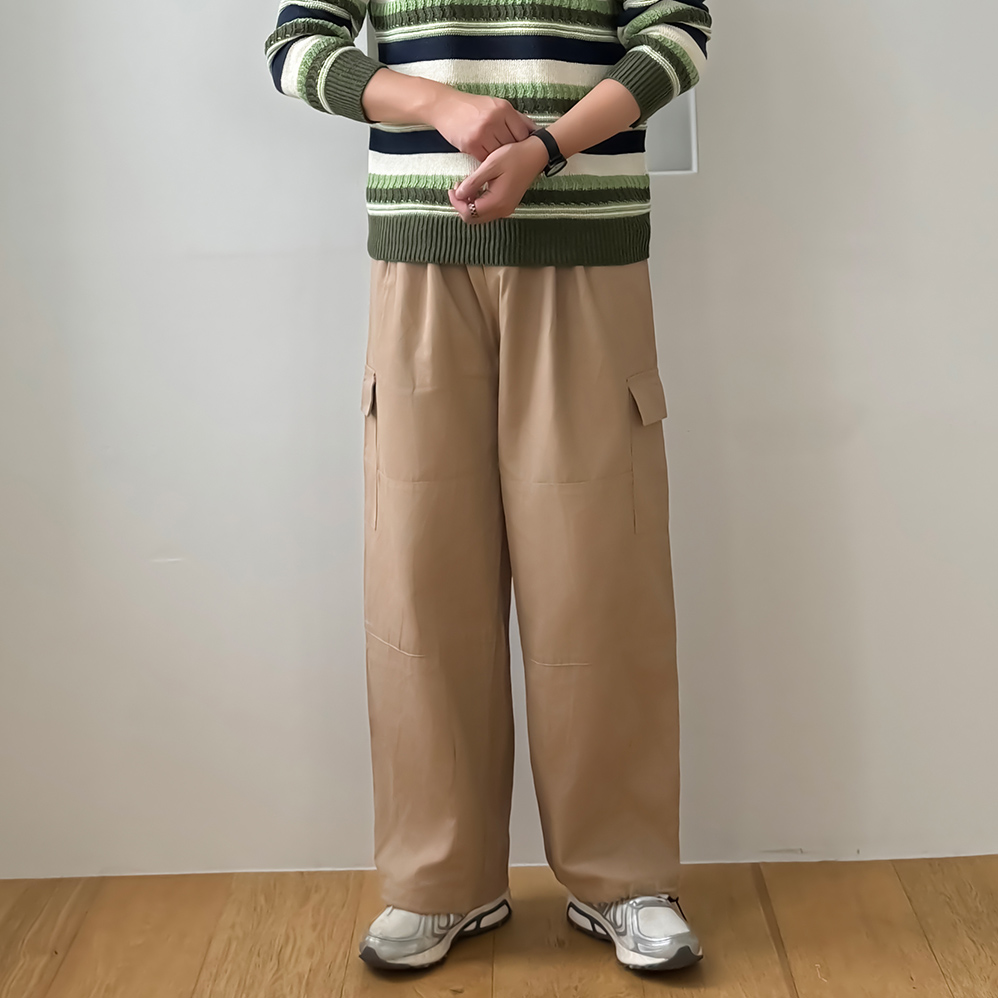 1+1 건빵바지 남자카고팬츠 벌룬팬츠 - 상세 이미지 5