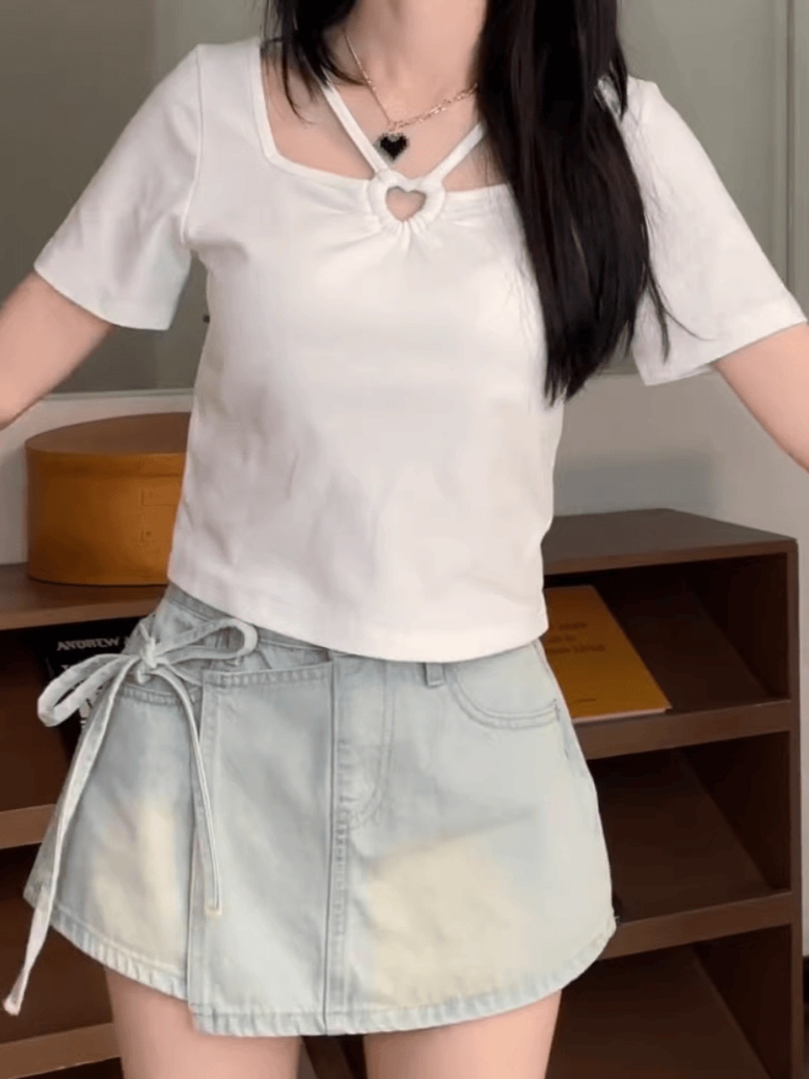 미녀와순정남 41화 임수향 반팔 티셔츠 박도라 트임 슬림핏 의상 옷 패션 - 상세 이미지 5