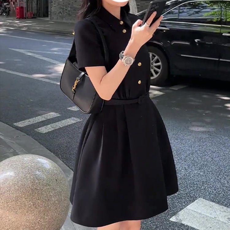 용감무쌍용수정 70화 엄현경 원피스 반팔 용수정 A라인 버클 의상 옷 패션 - 메인 이미지