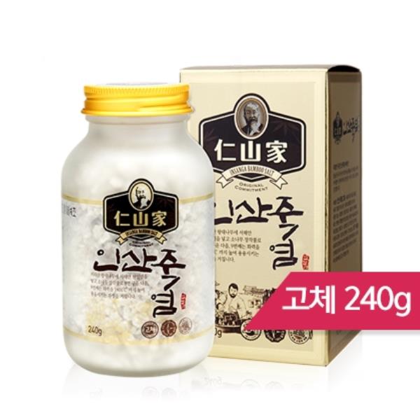 인산죽염 9회 죽염 고체 240g 소금 구운소금 분말소금 : 웰빙하우스특가