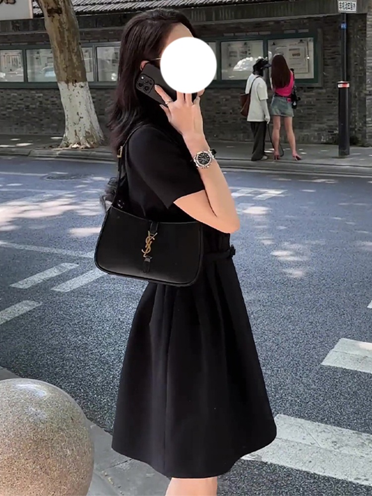 용감무쌍용수정 70화 엄현경 원피스 반팔 용수정 A라인 버클 의상 옷 패션 - 상세 이미지 3