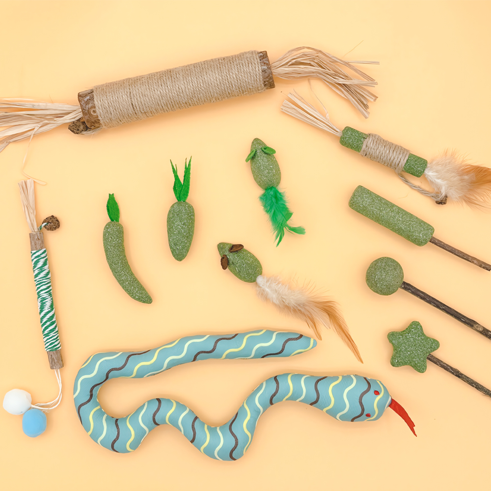 랩캣 고양이 슈퍼 왕따따비 사이잘 스틱 마따따비 캣닢 깃털 장난감 이미지 4