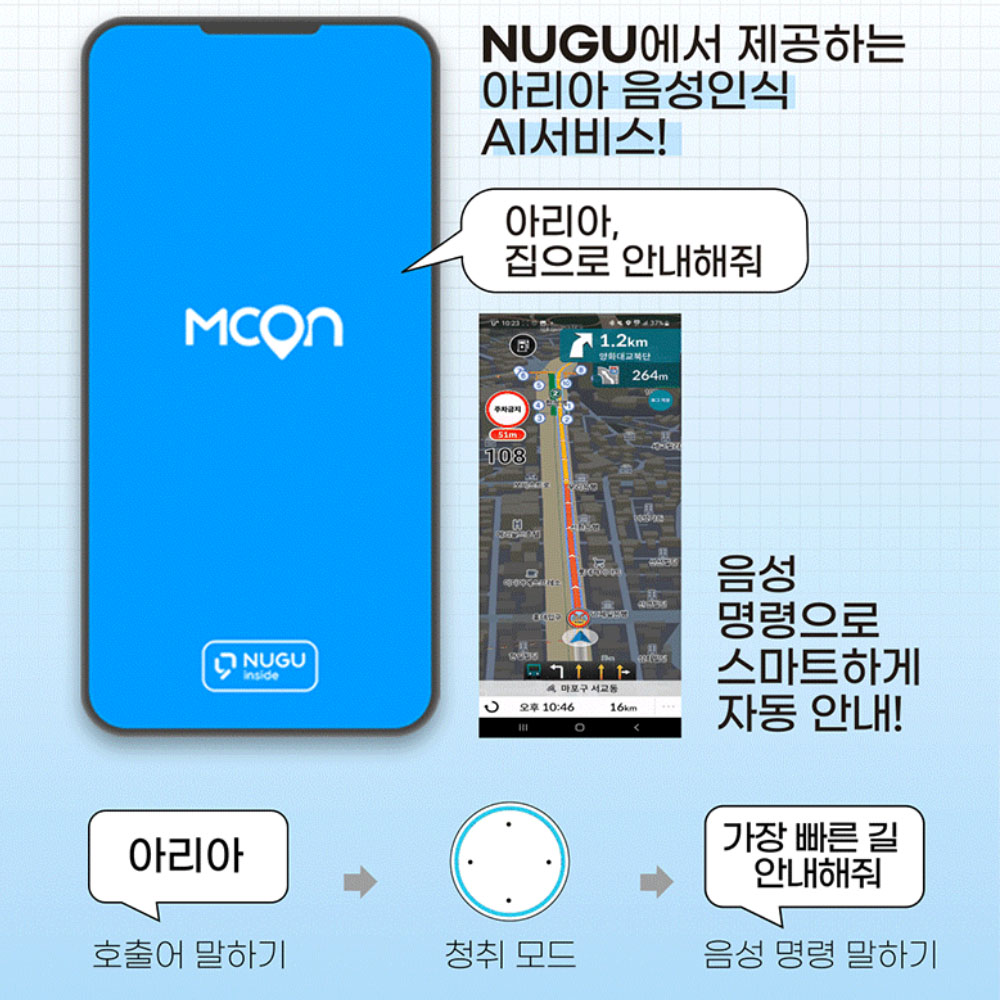 폰터스 HUD H500 SK텔레콤 AI 음성인식 카카오맵 내비게이션 교통정보 길 안내 - 상세 이미지 4