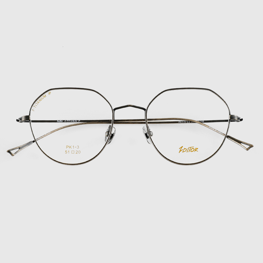 크라운판도 엔틱 가벼운 티타늄 안경테 블루라이트 차단 안경