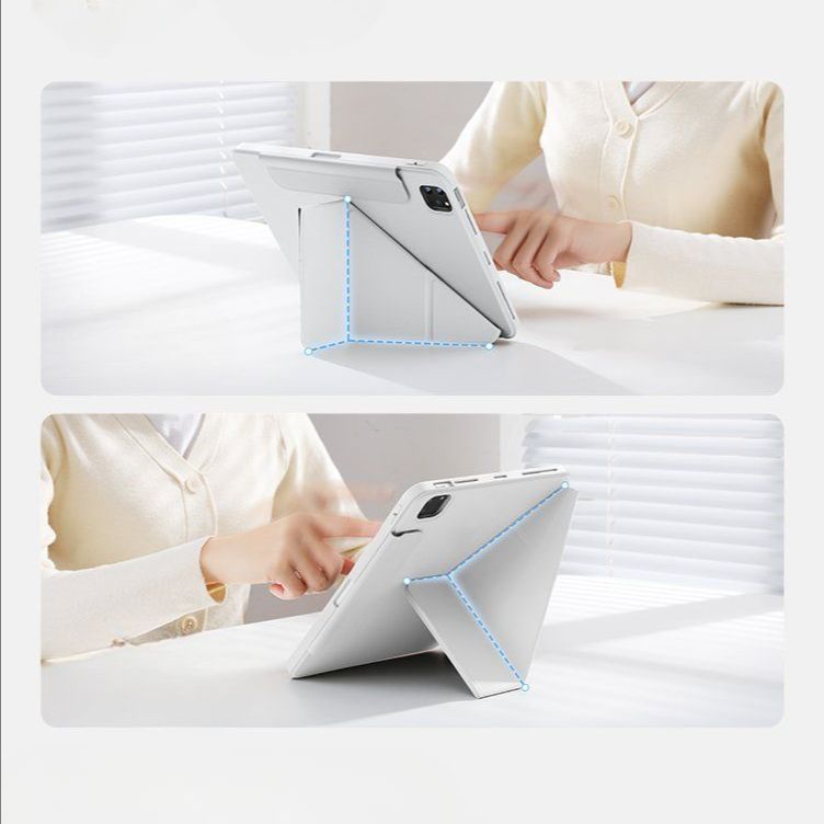 아이패드 프로 m4 케이스 Y자형 3단 분리 투명 커버 그레이 마그네틱 iPad Air6 2024 (11인치) - 상세 이미지 5