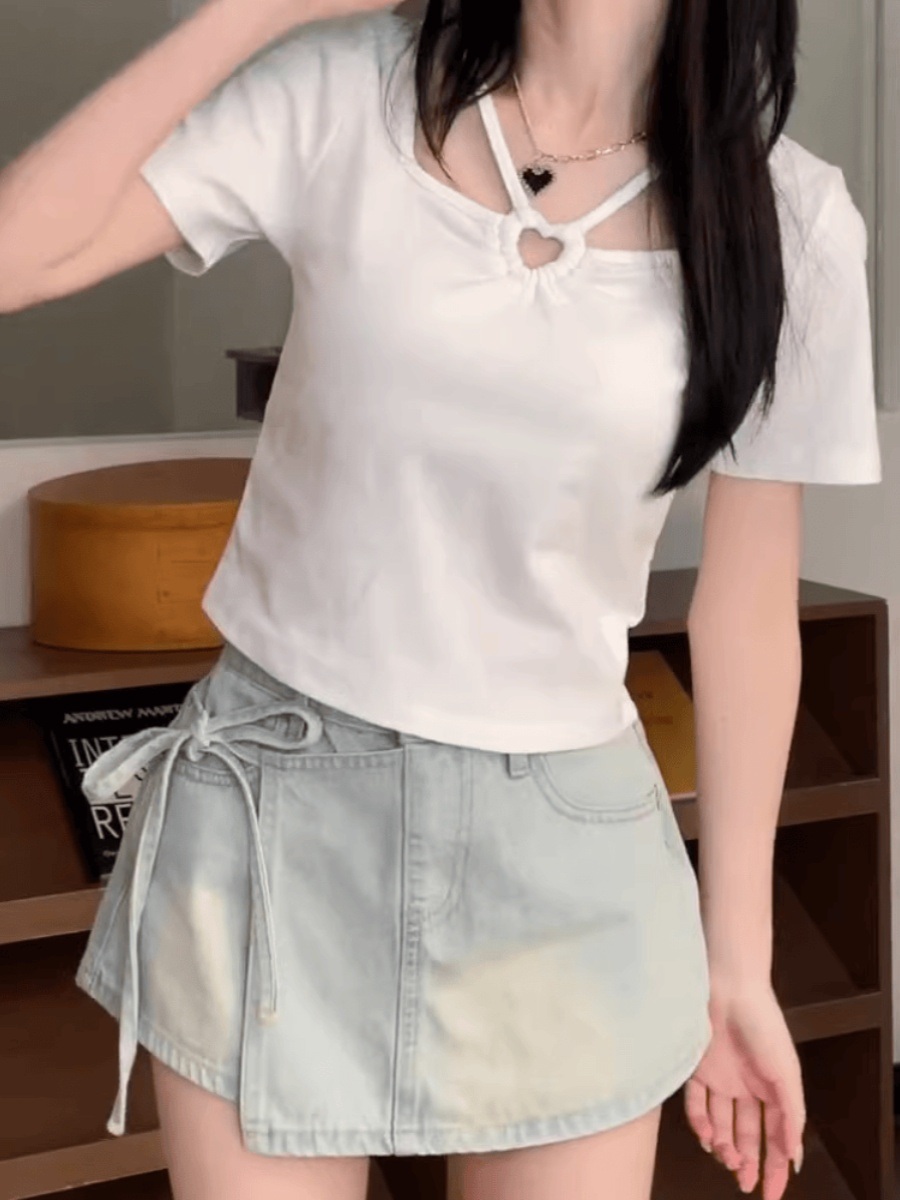 미녀와순정남 41화 임수향 반팔 티셔츠 박도라 트임 슬림핏 의상 옷 패션 - 상세 이미지 3