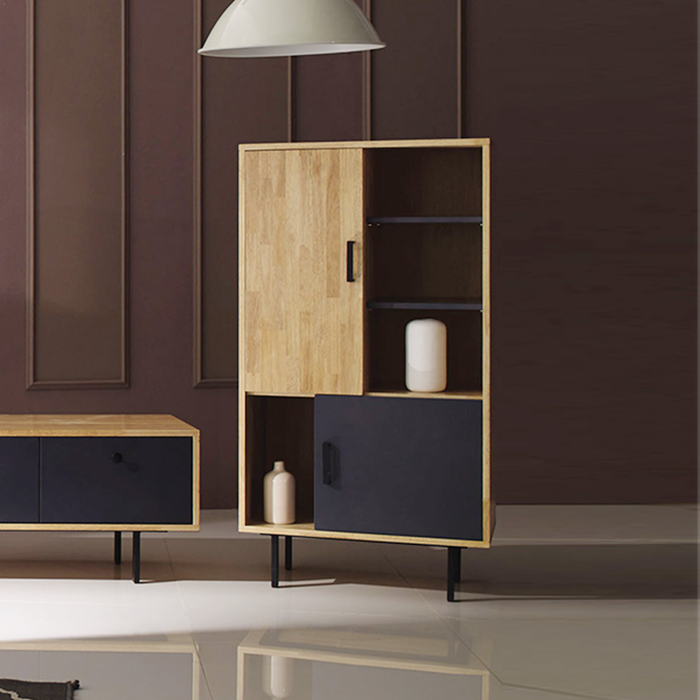 H54F 고무나무 원목 장식장