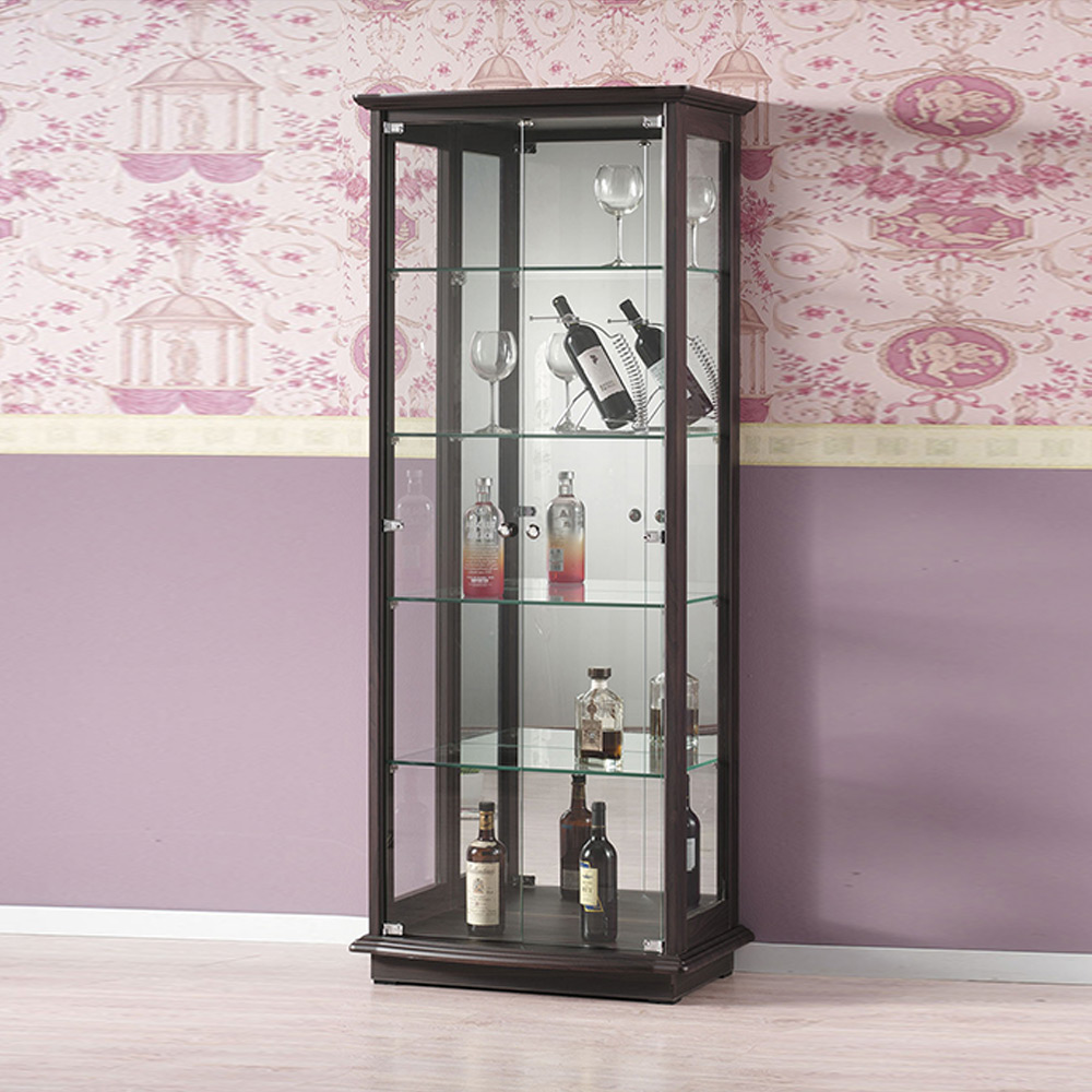 H128F 긴문 유리 장식장