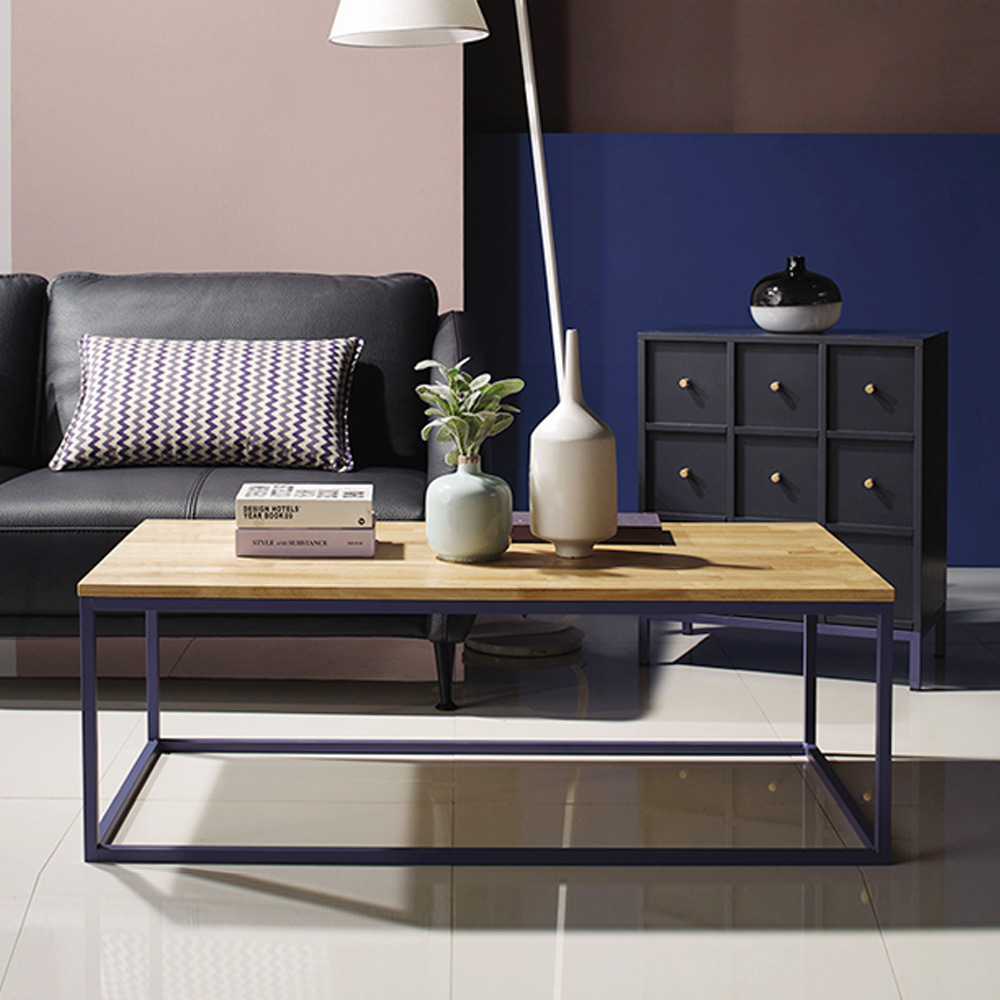 H17L 원목 철제 소파테이블