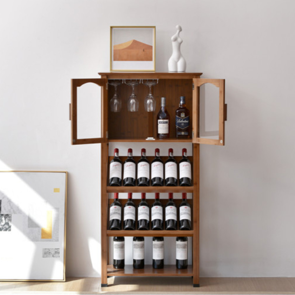 T348 남죽원목 와인 4단720 장식장