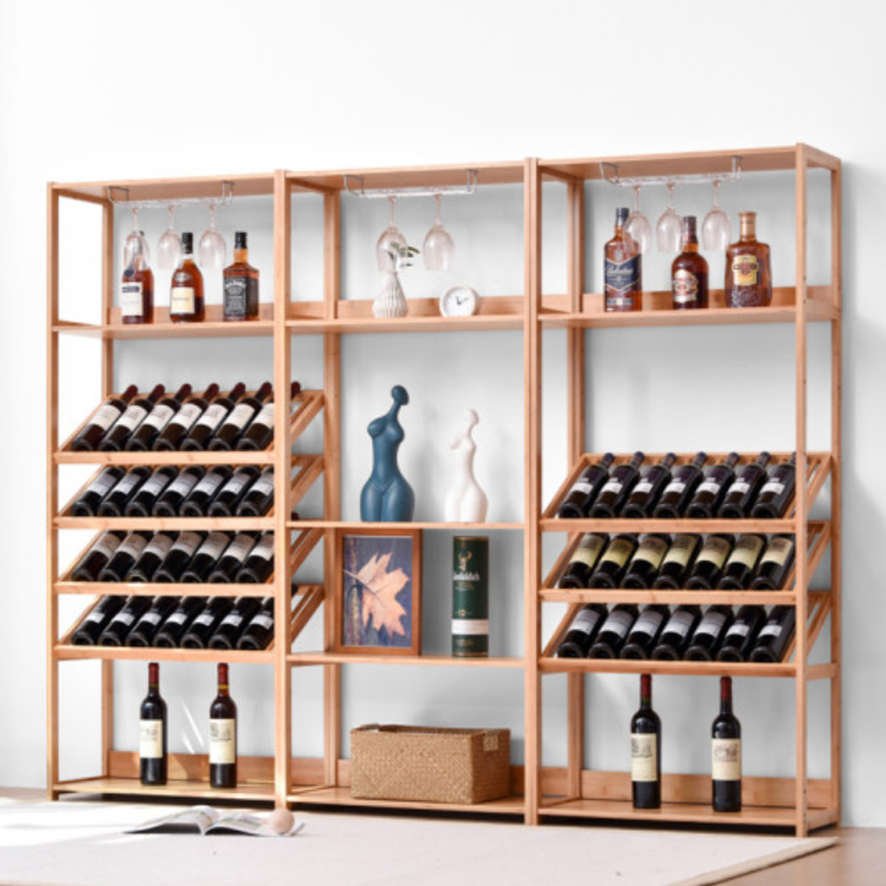 T349 원목 와인 6단 장식장 우드