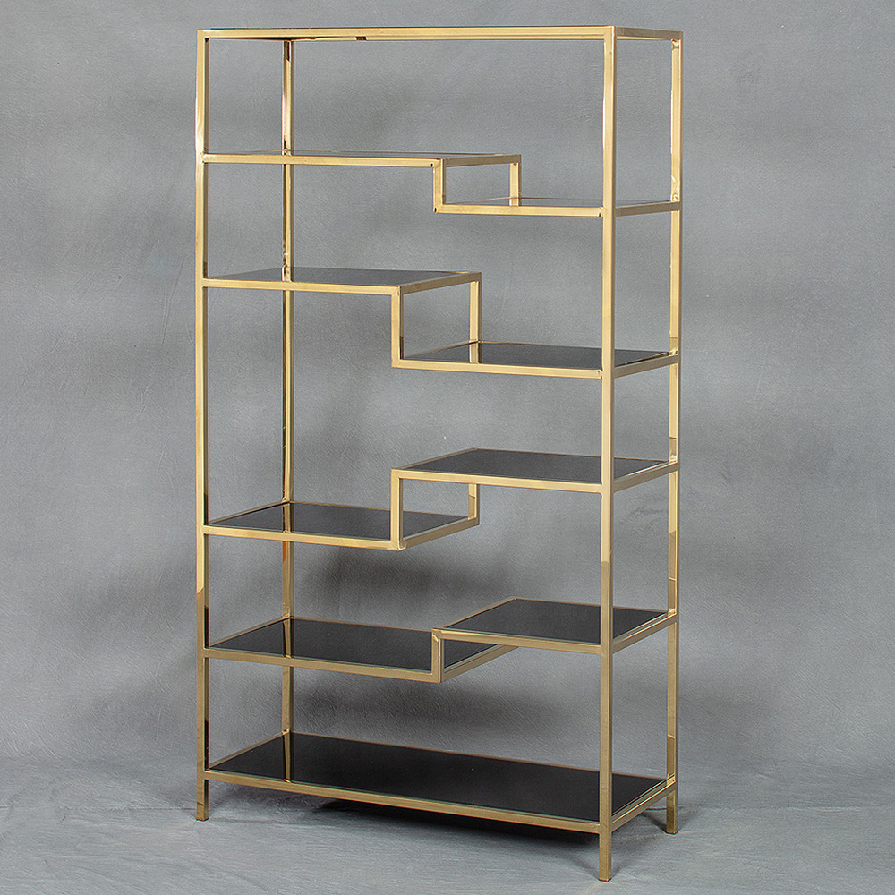 P56D 스텐 유리 1000 골드 장식장