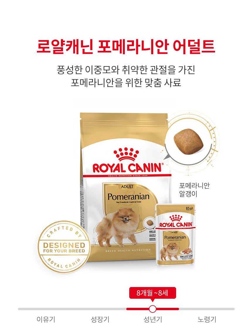로얄캐닌 독 포메라니안 어덜트, 500g, 1개 - 상세 이미지 3