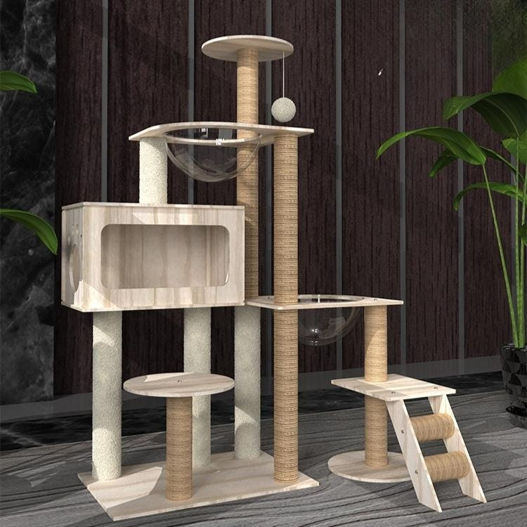 대형 원목 캣타워 상세 이미지