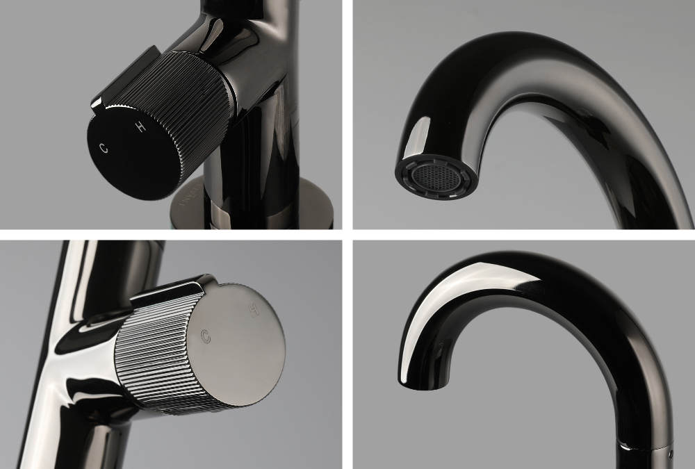 비반트 RB340 CB 세면대수전 콜드블랙 고급 황동수전