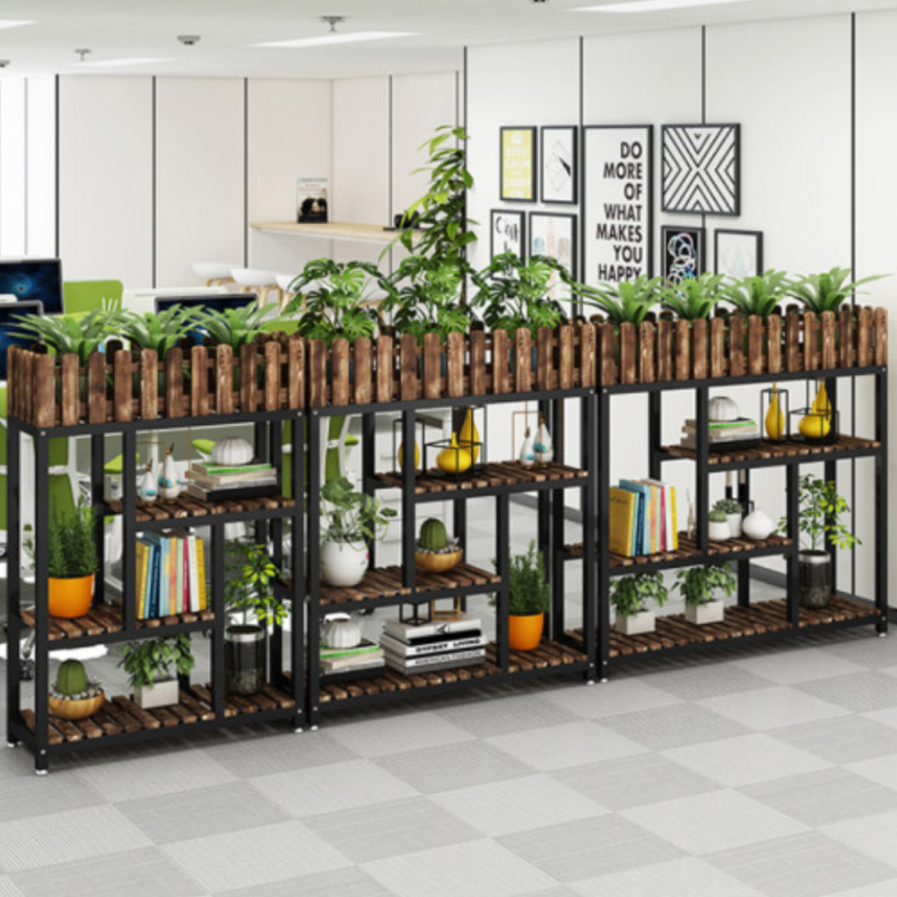 T352 철제 원목 파티션형 1200 장식장