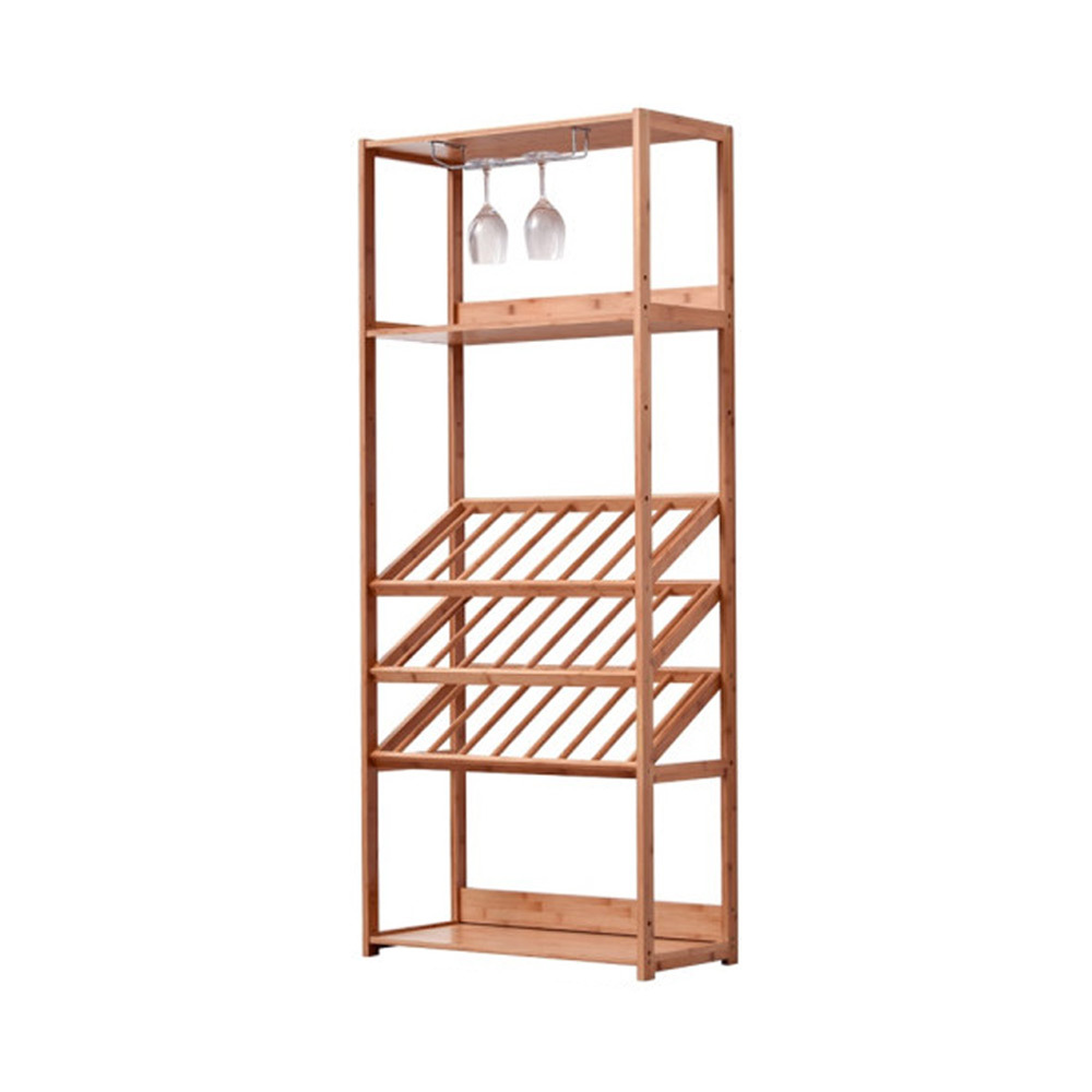 T349 원목 와인 6단 장식장 우드