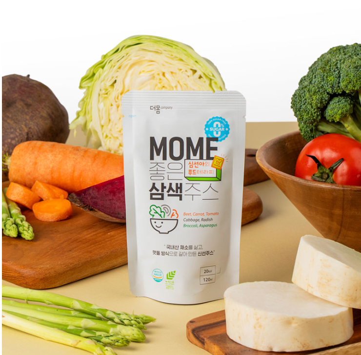 (30개입) MOME 좋은 삼색주스 더몸 심선아 저당 야채 건강 주스 120ml