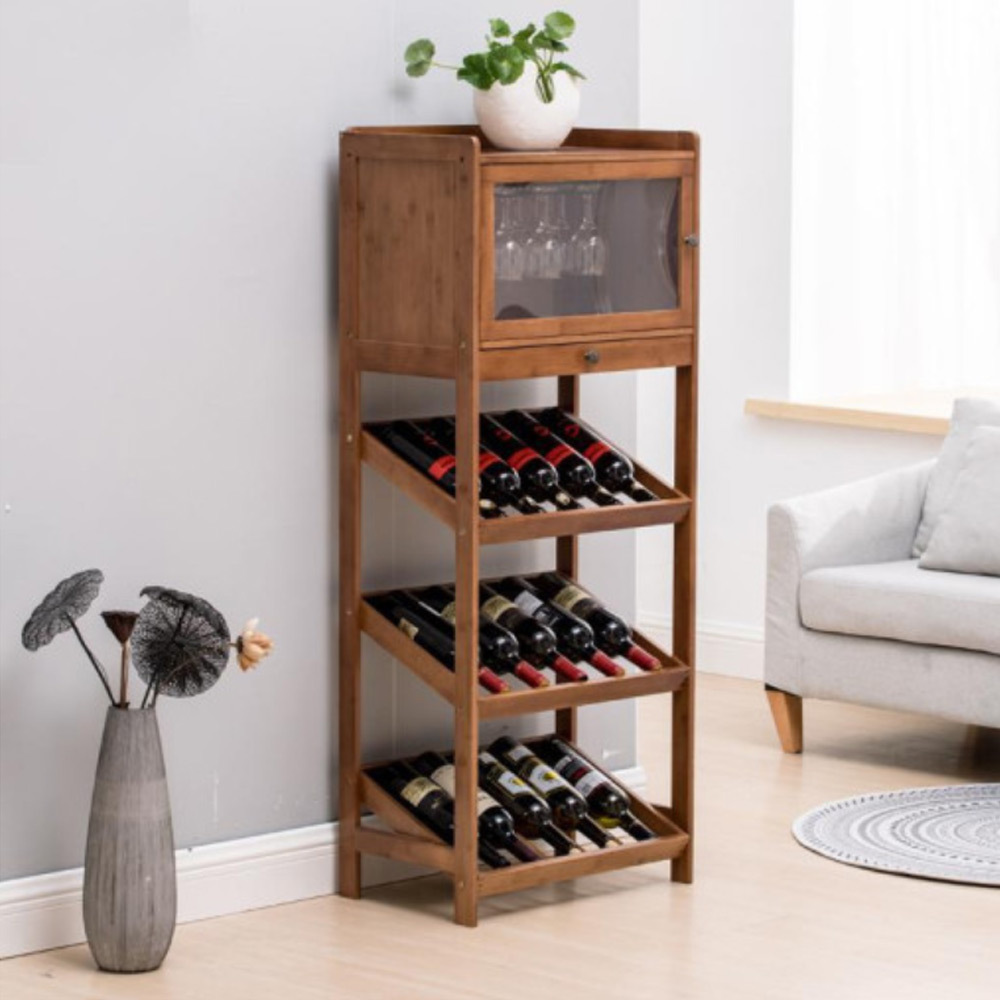 T351 선반 와인 5단 유리 장식장