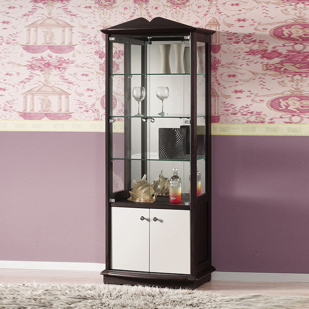 H127F 하문수납 유리 장식장