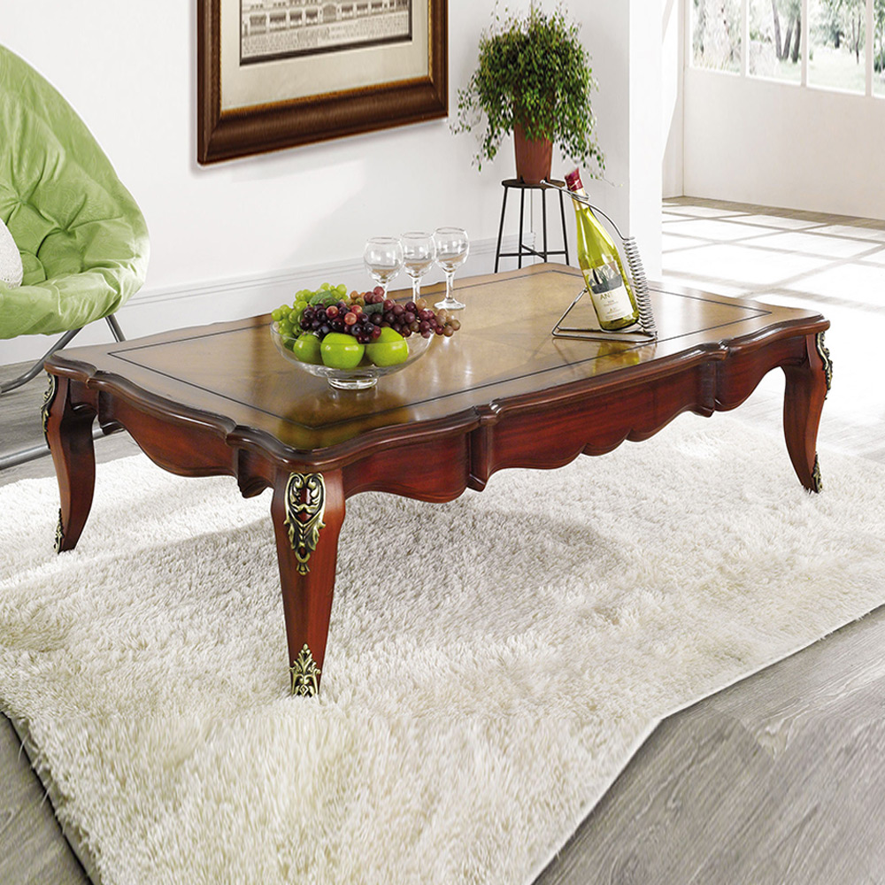 H2L 마호가니 원목 소파테이블