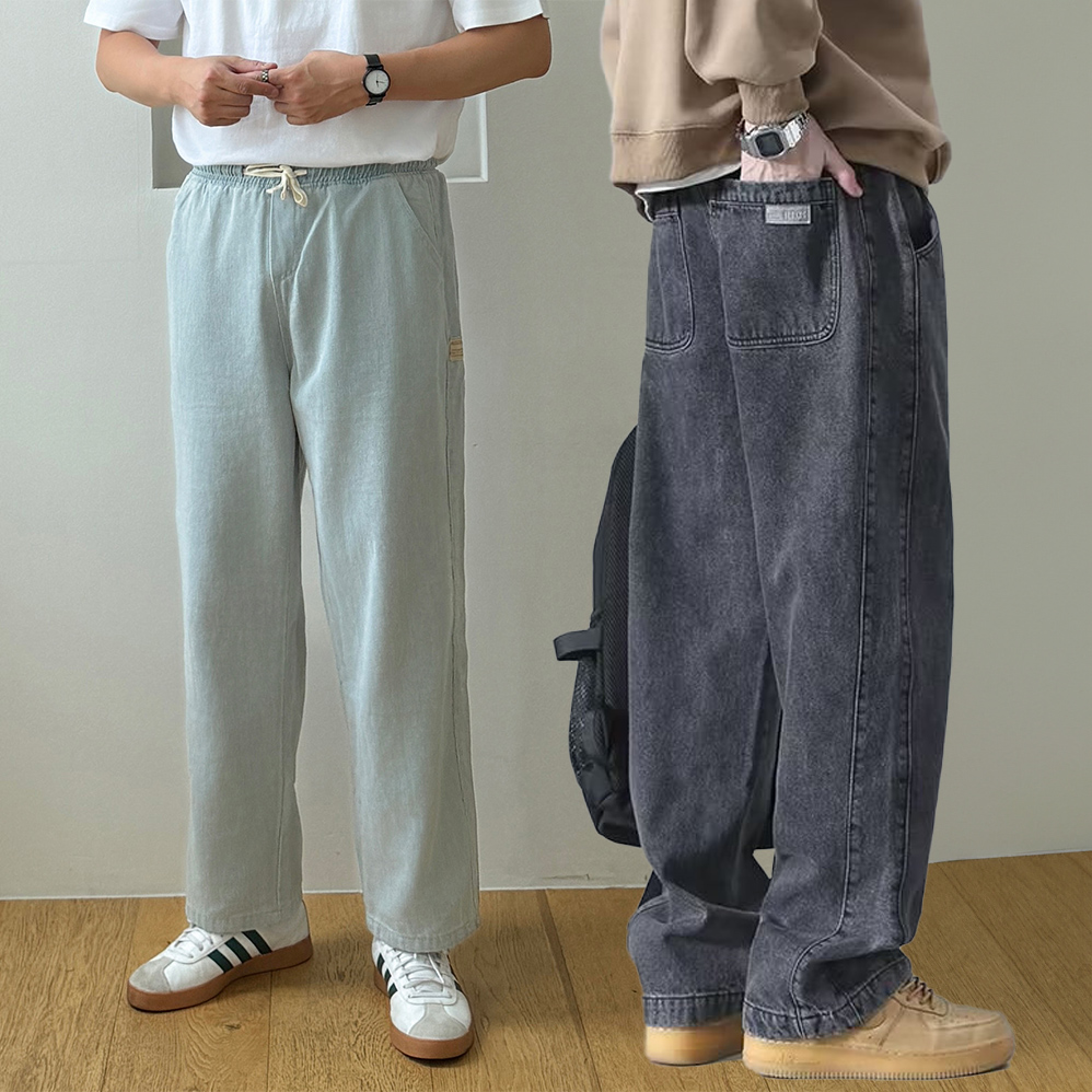 남자밴딩청바지 연청바지 흑청바지 - 상세 이미지 3