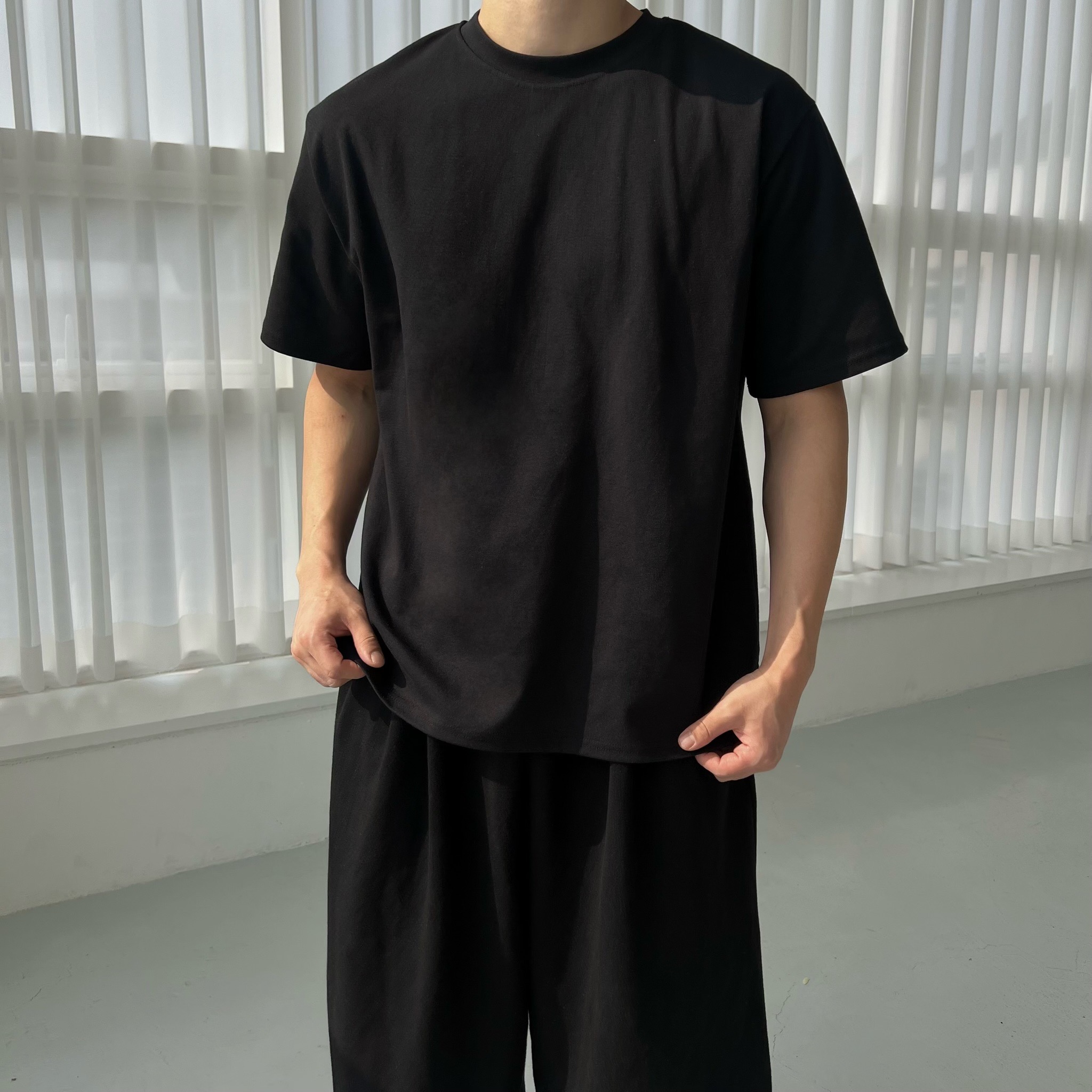 두꺼운반팔티 10수반팔티 남자레이어드 남자흰티 이미지 2