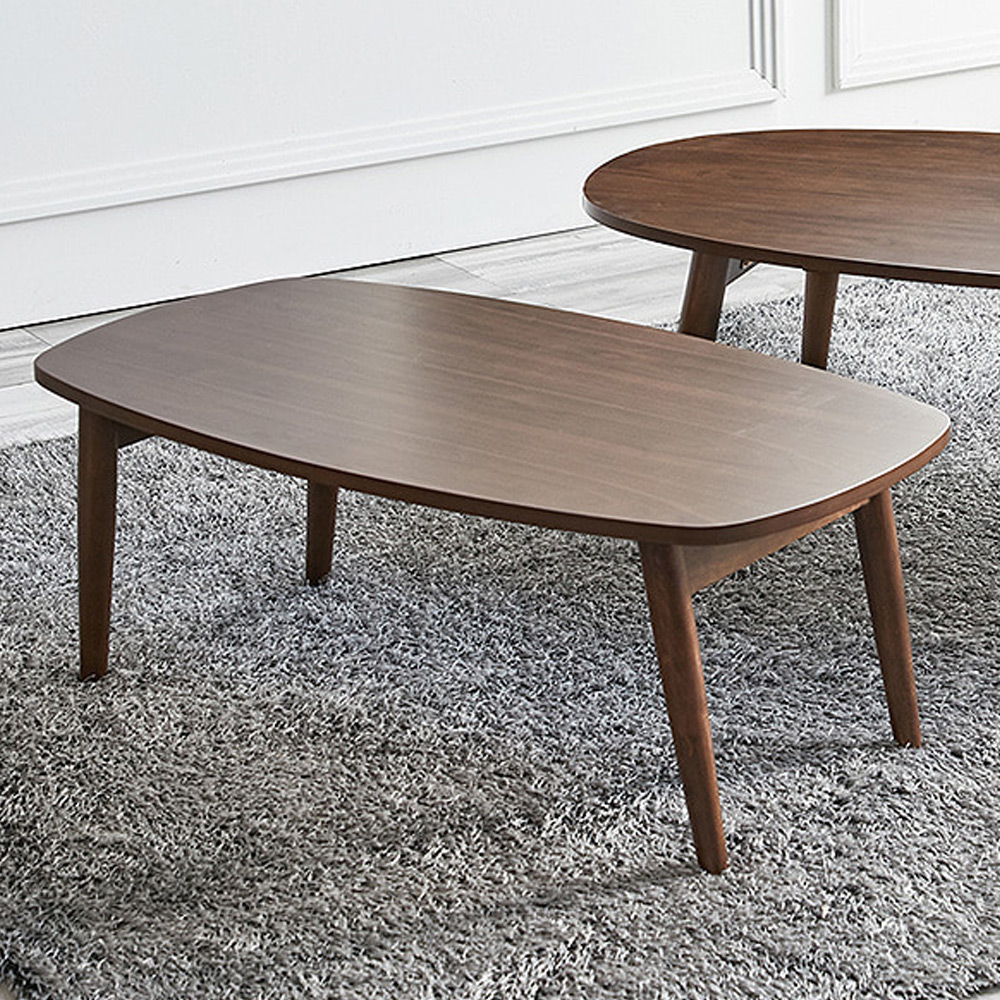 P521고무나무원목 접이식 900 소파테이블