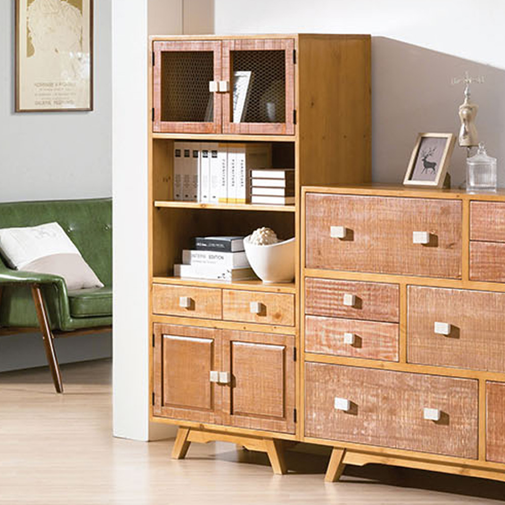 H169D 미송 원목 장식장